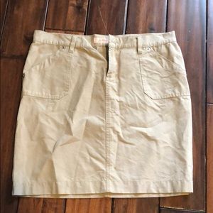 Khaki mini skirt